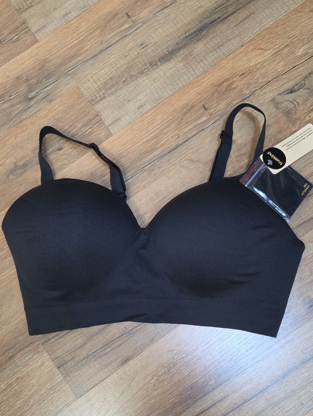 TRUEKIND Black Supportive Comfort Wireless Shaping Bra #10210 - 2XL